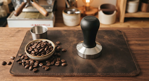 Kalibrowany tamper do espresso.